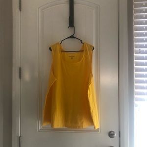 Perfect knit bright yellow tank!
